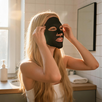 Poriënzuiverend stoffen masker met salicylzuur